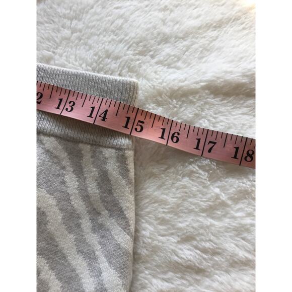 Anthropologie Gray Zebra Ruffled Knit Skirt - Picture 15 of 16